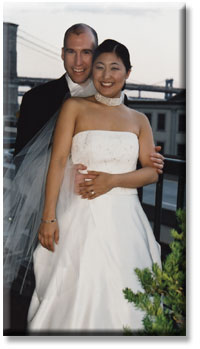 Bridal Couple  Brooklyn Bridge